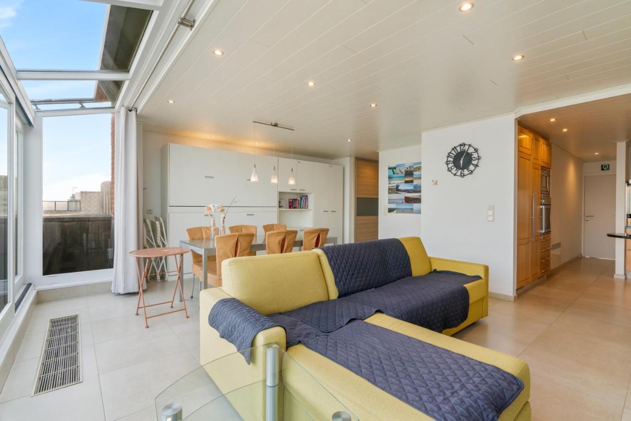 Appartement Penthouse App Met Imposant & Eindeloos Zeezicht à Middelkerke Extérieur photo